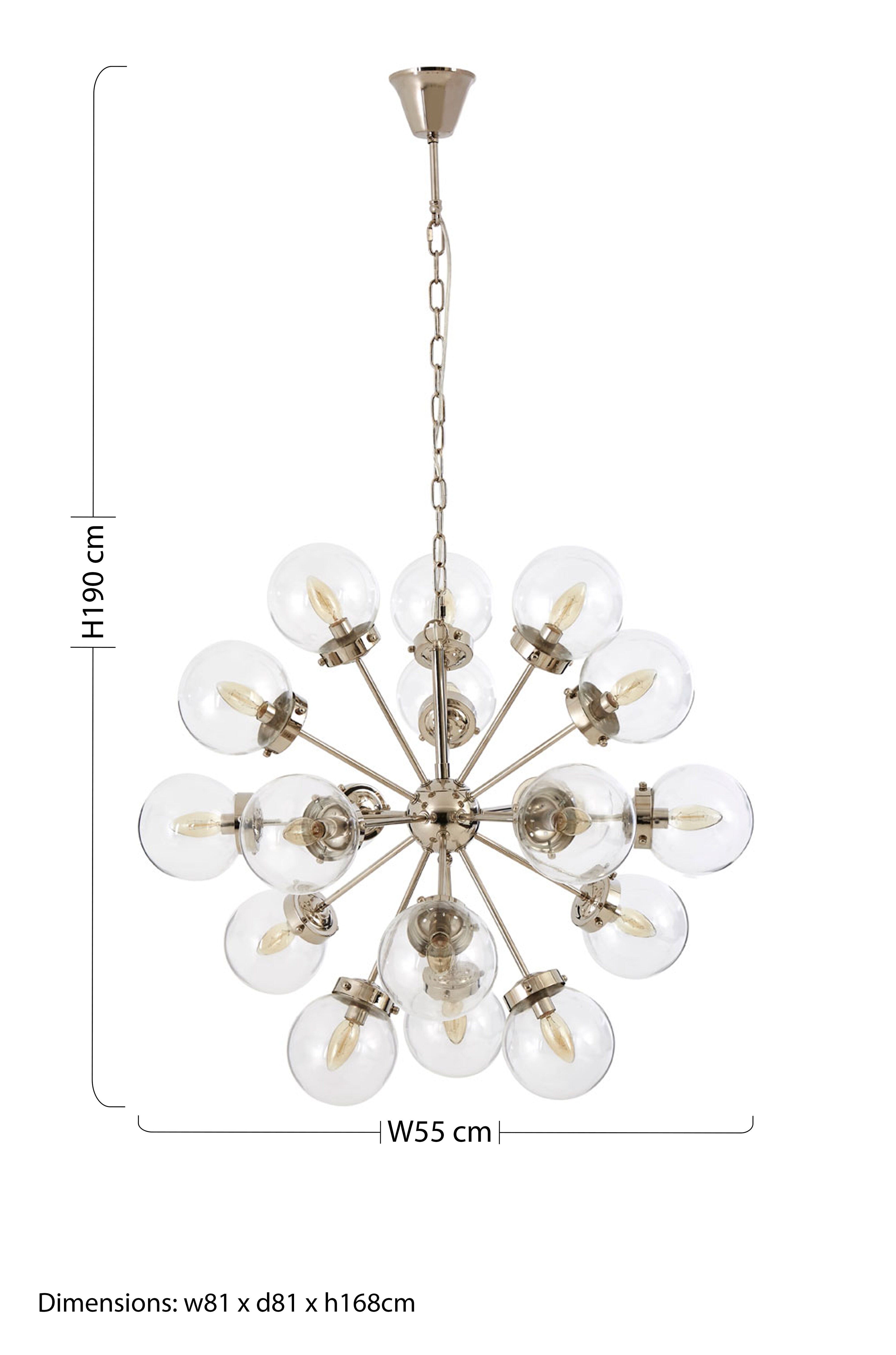 Luciano Abstract Burst Effect 18 Light Ceiling Light